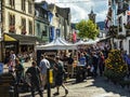 Market in Keswick in north-western England, in the heart of the Lake District. Royalty Free Stock Photo